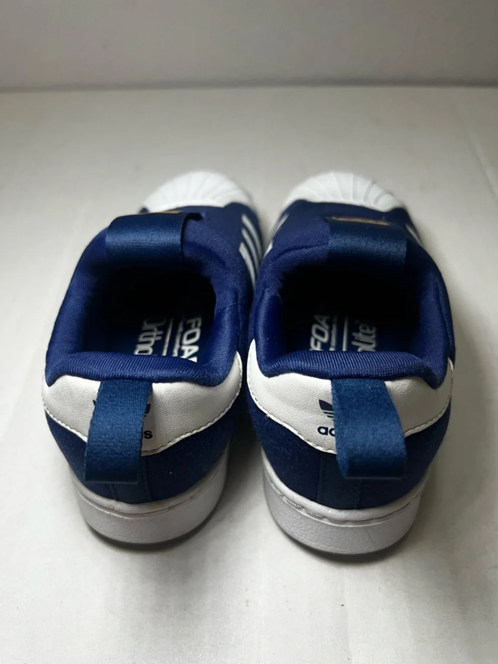 Adidas Superstar 360 Slip-On Shoes Kids 9.5‎ Blue White Unisex Casual Sporty